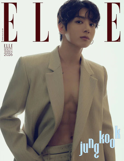 [PRE ORDER] ELLE KOREA Magazine  (2026 JANUARY Issue)   Cover : JUNGKOOK KAEPJJANG SHOP (캡짱 숍)