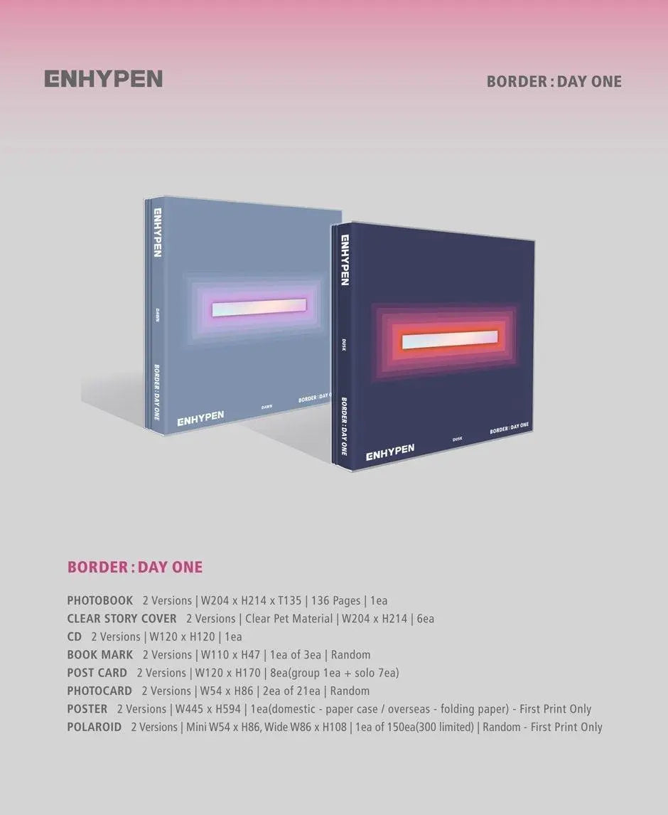 ENHYPEN - Mini Album Vol.1 [BORDER : DAY ONE] - KAEPJJANG SHOP (캡짱 숍)