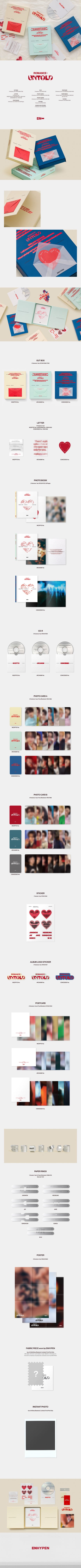 ENHYPEN - [ROMANCE : UNTOLD] (P.O.B WEVERSE SHOP GIFT) - KAEPJJANG SHOP (캡짱 숍)