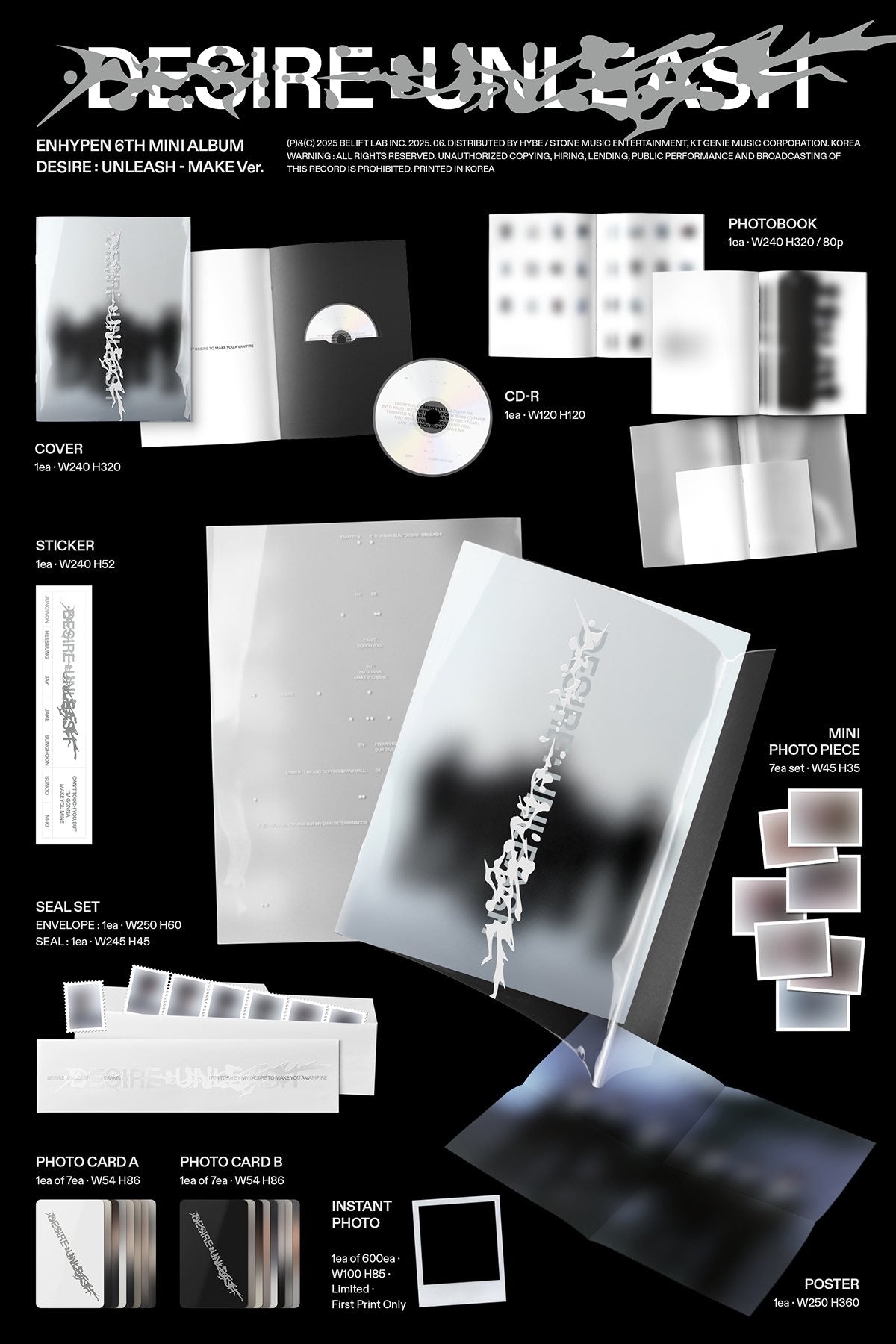 [PRE ORDER] ENHYPEN - [DESIRE : UNLEASH] KAEPJJANG SHOP (캡짱 숍)
