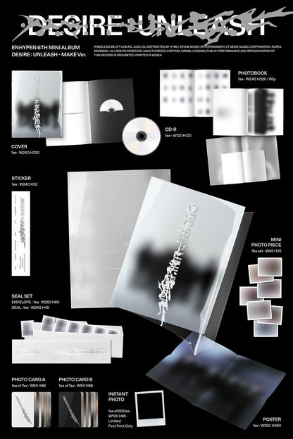 [PRE ORDER] ENHYPEN - [DESIRE : UNLEASH] KAEPJJANG SHOP (캡짱 숍)