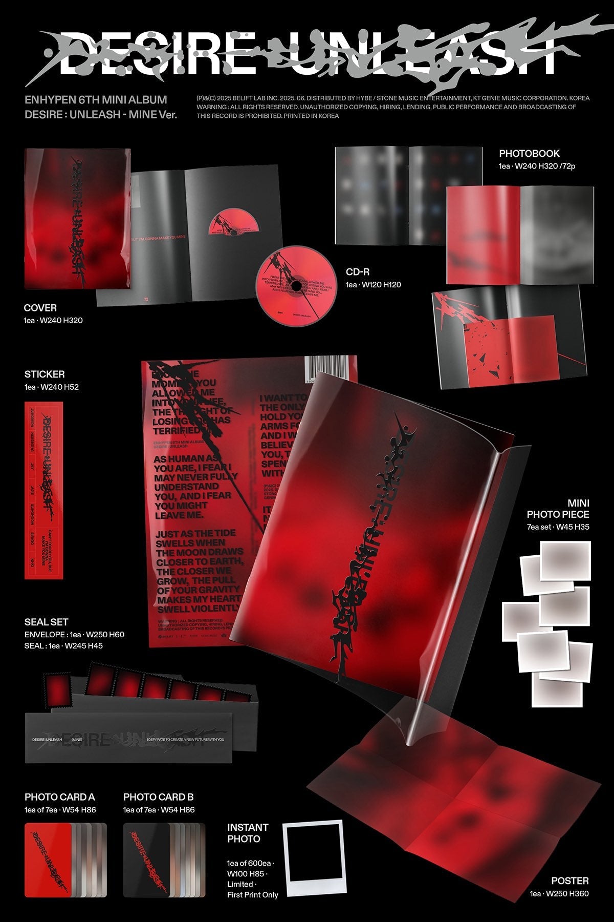 [PRE ORDER] ENHYPEN - [DESIRE : UNLEASH] KAEPJJANG SHOP (캡짱 숍)
