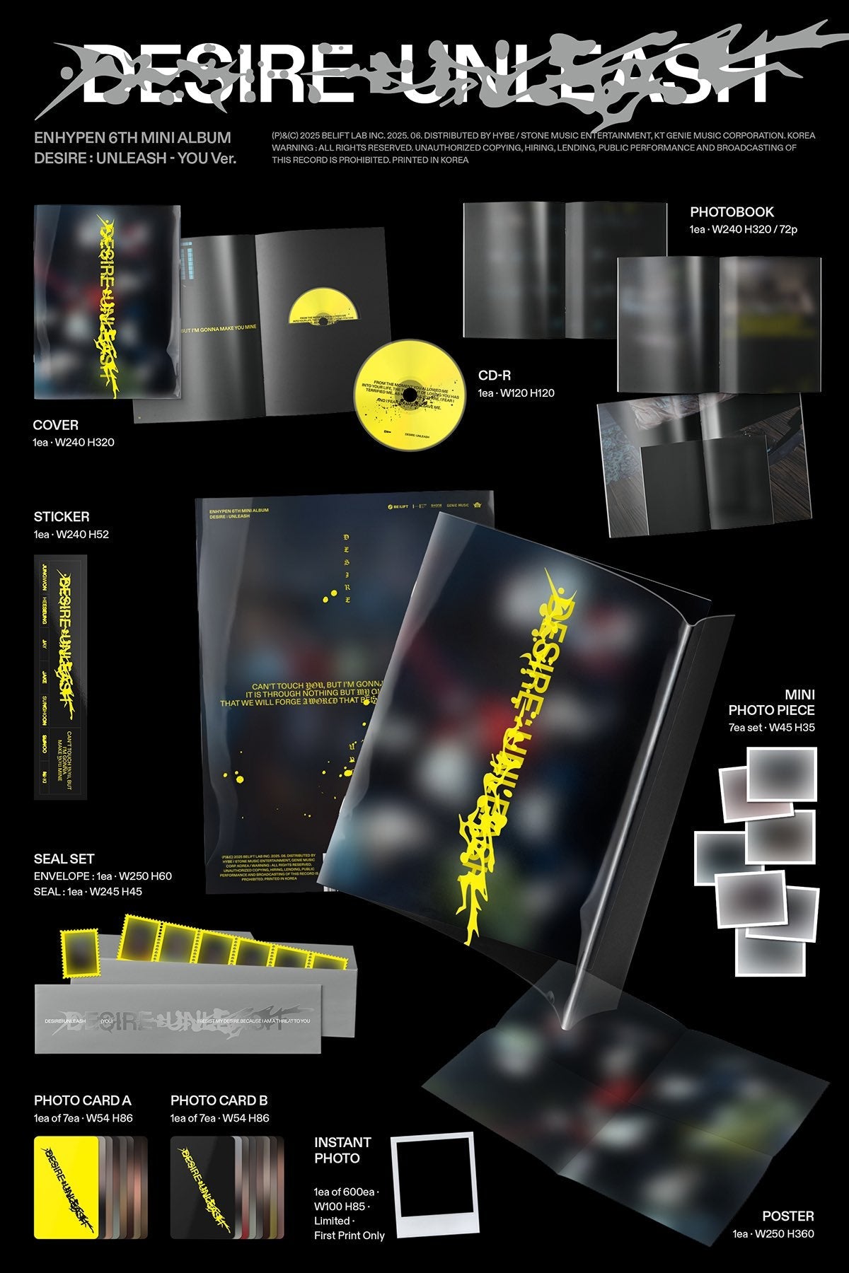 [PRE ORDER] ENHYPEN - [DESIRE : UNLEASH] KAEPJJANG SHOP (캡짱 숍)