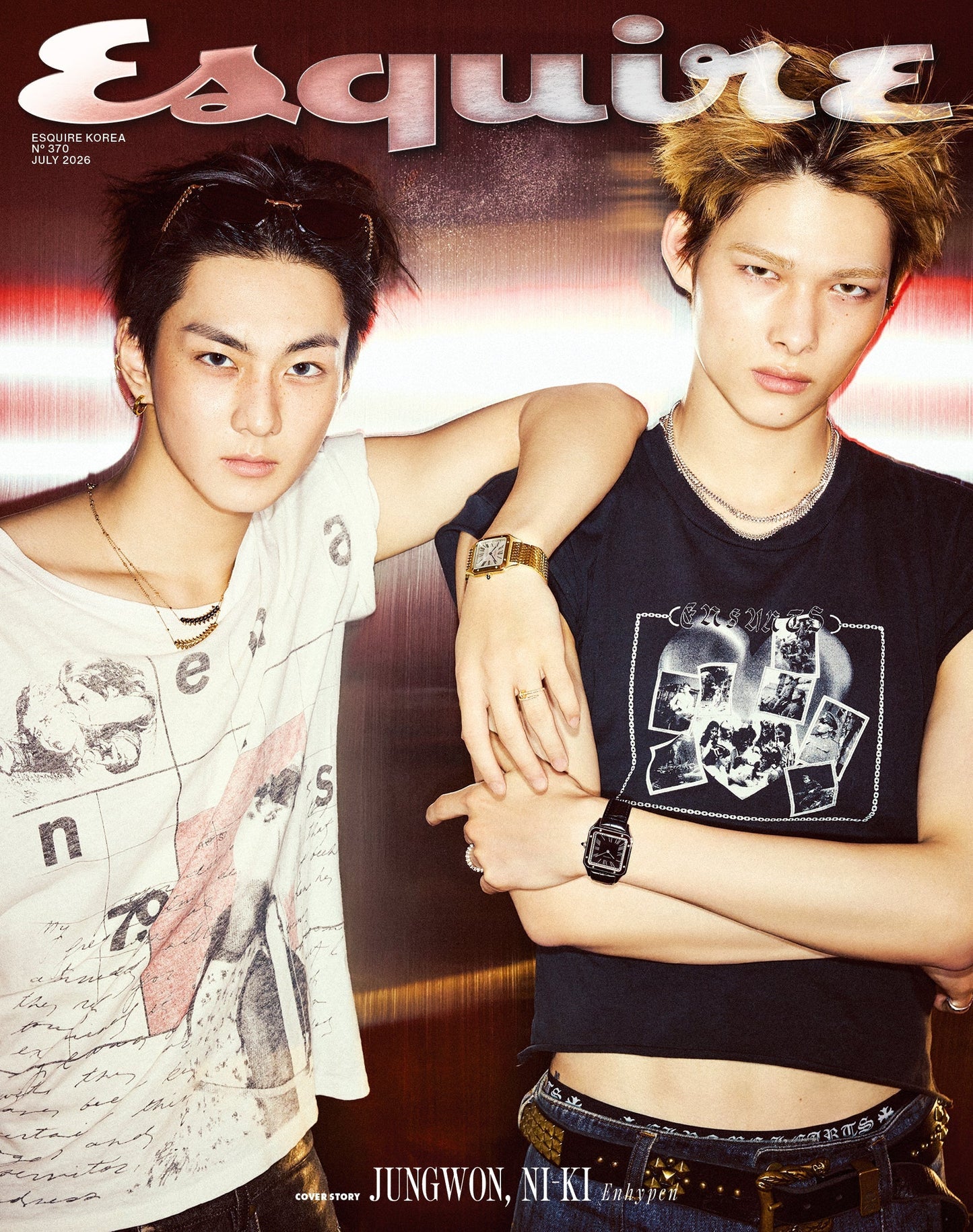 [PRE ORDER] ESQUIRE KOREA Magazine (2026 July Issue) (Cover : NI-KI & JUNGWON) DH GLOBAL