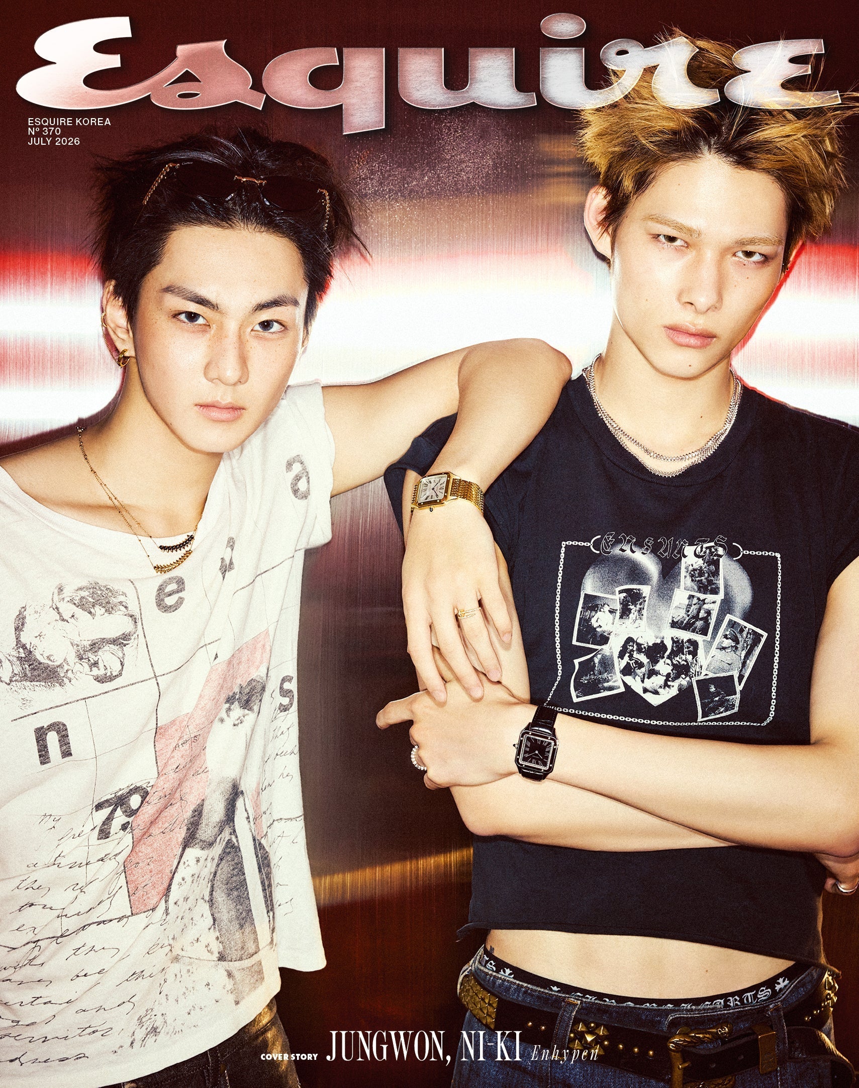 [PRE ORDER] ESQUIRE KOREA Magazine (2026 July Issue) (Cover : NI-KI & JUNGWON) DH GLOBAL