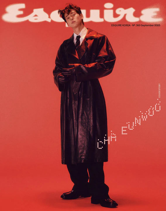 [PRE ORDER] Esquire Korea Magazine (2025 September Issue)   Couverture : CHA EUNWOO KAEPJJANG SHOP (캡짱 숍)