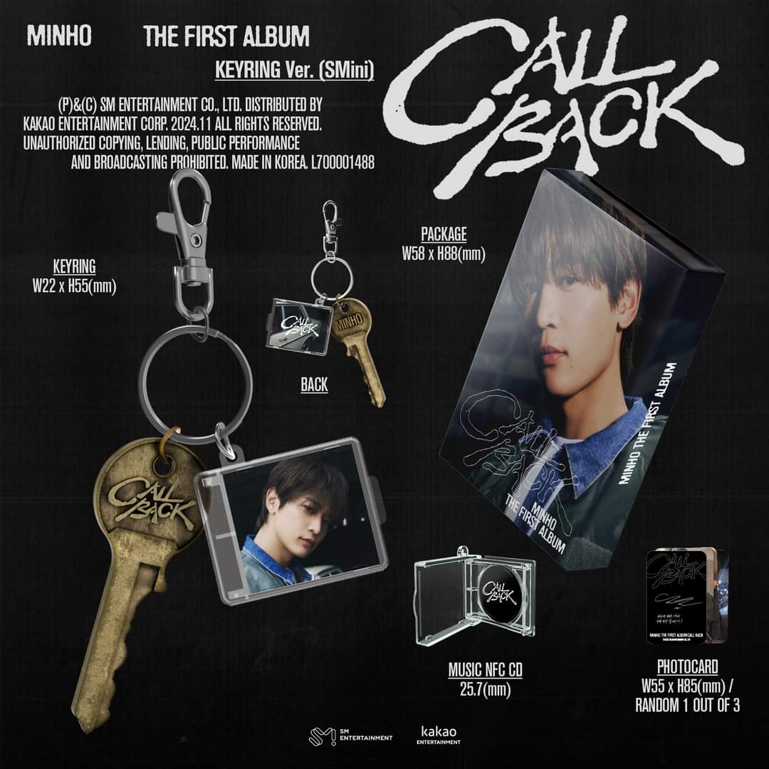 MINHO - [CALL BACK] Keyring Ver. (SMini) 