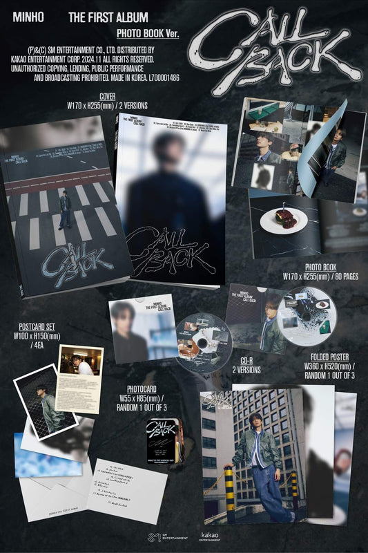 [PRE ORDER] MINHO - [CALL BACK] Photobook Ver.