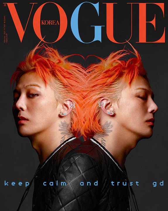 [PRE ORDER] VOGUE KOREA MAGAZINE (2025 February Issue)  / Cover : G-DRAGON