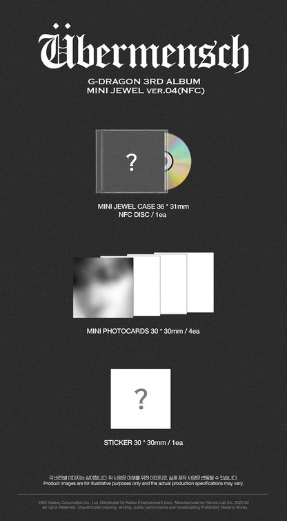 [PRE ORDER] G-DRAGON - [UBERMENSCH] (Mini Jewel Case Ver.)