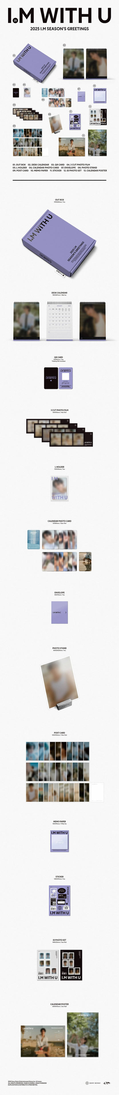 [PRE ORDER] I.M - 2025 SEASON’S GREETINGS [I.M With U]