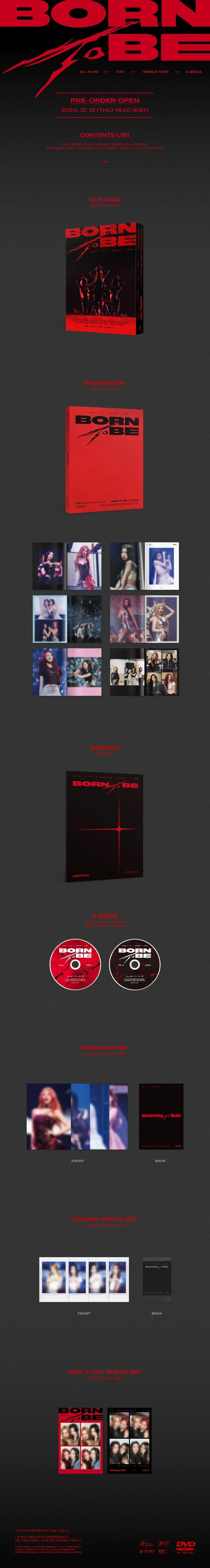 ITZY - 2nd WORLD TOUR [BORN TO BE in SEOUL] (DVD) KAEPJJANG SHOP (캡짱 숍)