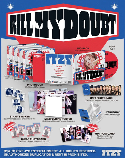 ITZY - Mini Album Vol.7 [KILL MY DOUBT] (Digipack Vers.) - KAEPJJANG SHOP (캡짱 숍)