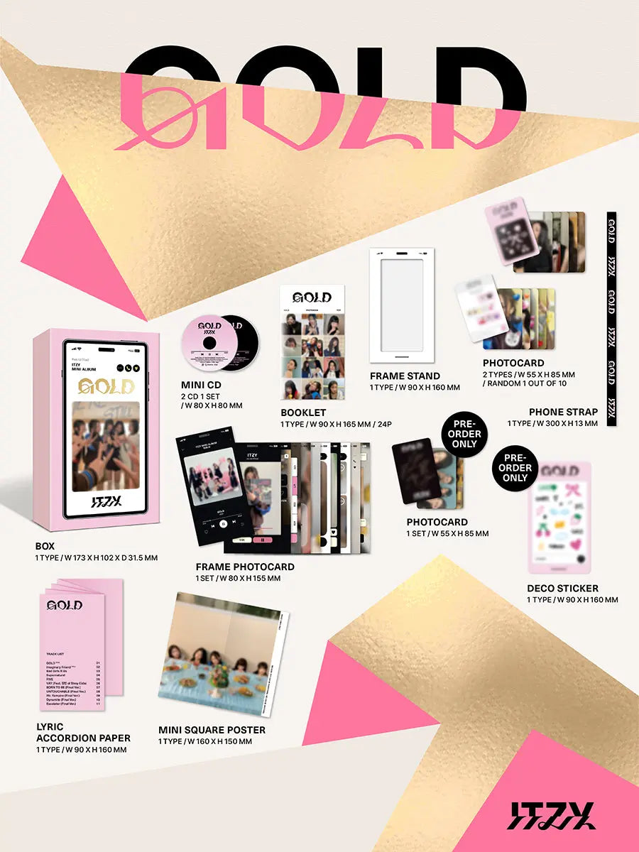ITZY - [GOLD]  (PHONE BOX Ver. ) KAEPJJANG SHOP (캡짱 숍)