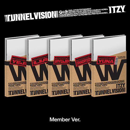 [PRE ORDER] ITZY -  [TUNNEL VISION] (MEMBER Ver.) KAEPJJANG SHOP (캡짱 숍)