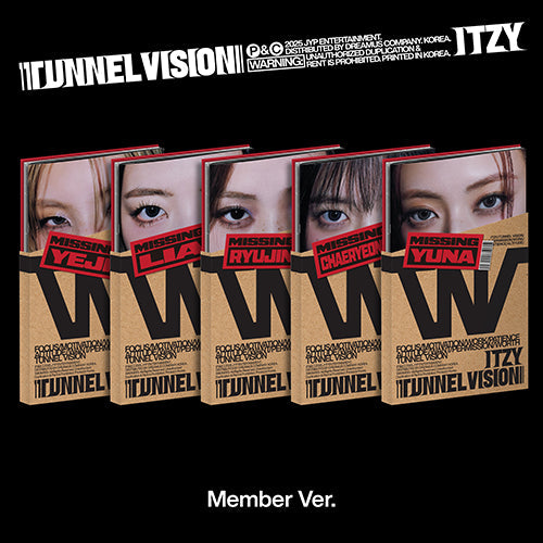 [PRE ORDER] ITZY -  [TUNNEL VISION] (MEMBER Ver.) KAEPJJANG SHOP (캡짱 숍)