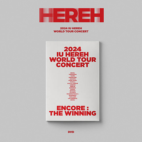 [PRE ORDER] IU -  [HEREH] 2024 World Tour Concert (DVD Vers.) KAEPJJANG SHOP (캡짱 숍)