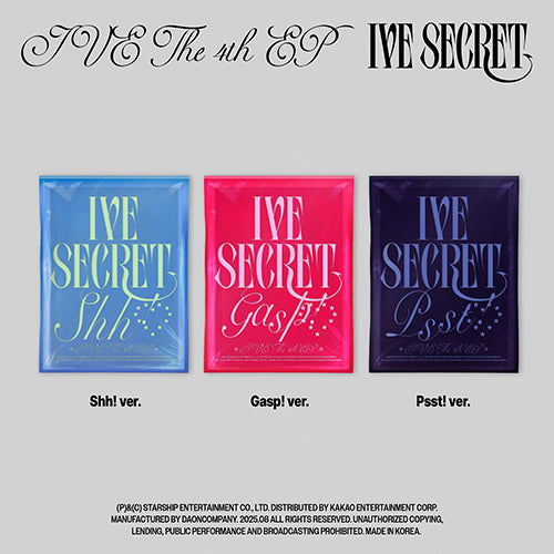 [PRE ORDER] IVE -  [IVE SECRET] KAEPJJANG SHOP (캡짱 숍)