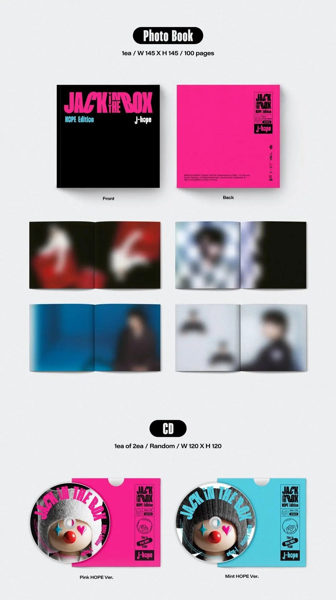 J-HOPE - 1st Solo Album Vol.1 [Jack In The Box] (HOPE Edition) - KAEPJJANG SHOP (캡짱 숍)