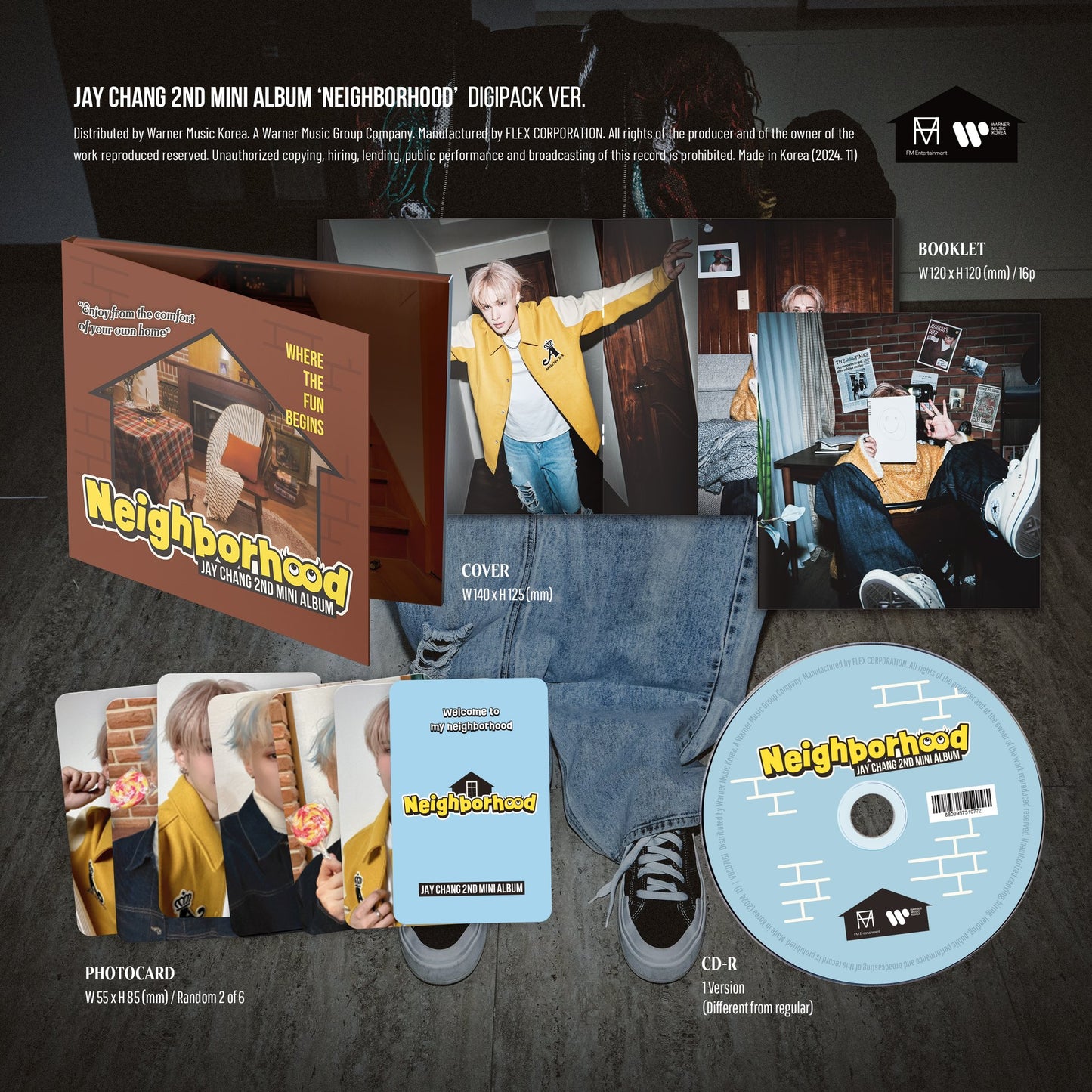 [PRE ORDER] JAY CHANG - [NEIGHBORHOOD] (Digipack Ver.)