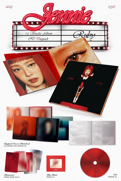 JENNIE - [RUBY] (Digipack Ver.) KAEPJJANG SHOP (캡짱 숍)