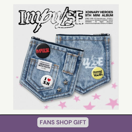 [PRE ORDER] XDINARY HEROES -  [IMPULSE]  (DENIM POUCH Ver.) (P.O.B JYP/FANS SHOP) DH GLOBAL