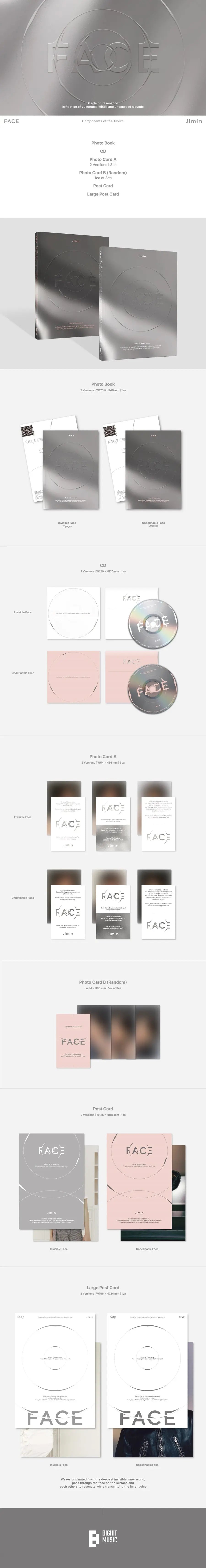 JIMIN (BTS) - Solo Mini Album Vol.1 [FACE] Kaepjjang Shop