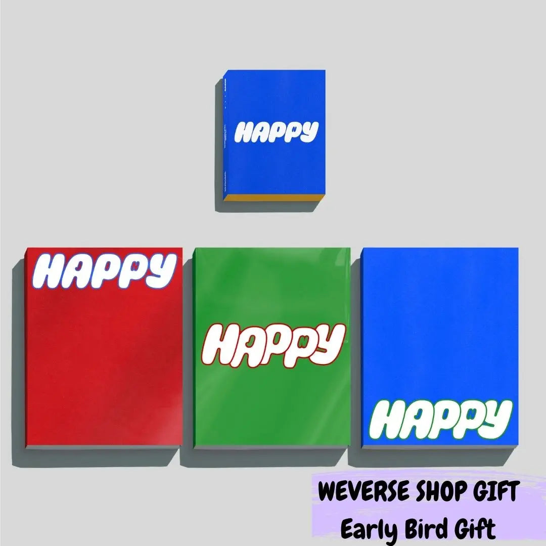 JIN - [HAPPY] (P.O.B Weverse Shop Gift) / E﻿ARLY BIRD GIFT SET KAEPJJANG SHOP (캡짱 숍)