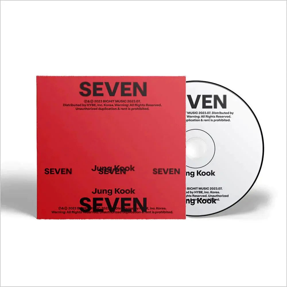 JUNGKOOK (BTS) - Single CD [SEVEN] (Exclusivité US) KAEPJJANG SHOP (캡짱 숍)