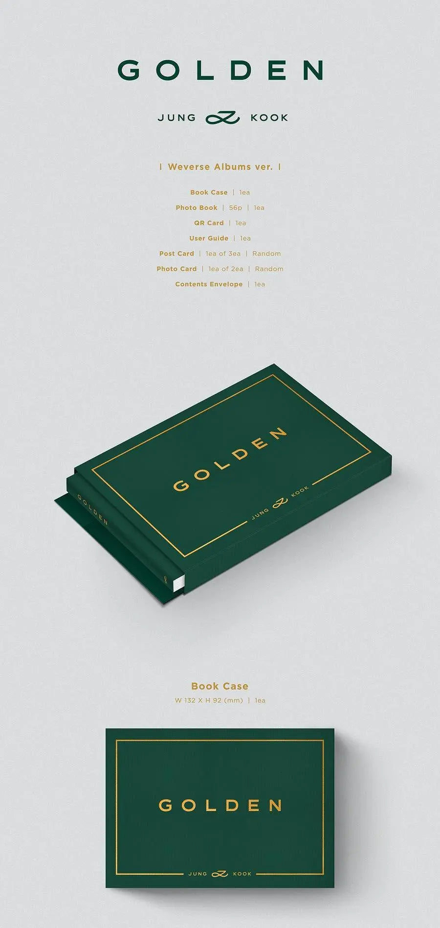 JUNGKOOK (BTS) - [GOLDEN] (Weverse album) - KAEPJJANG SHOP (캡짱 숍)