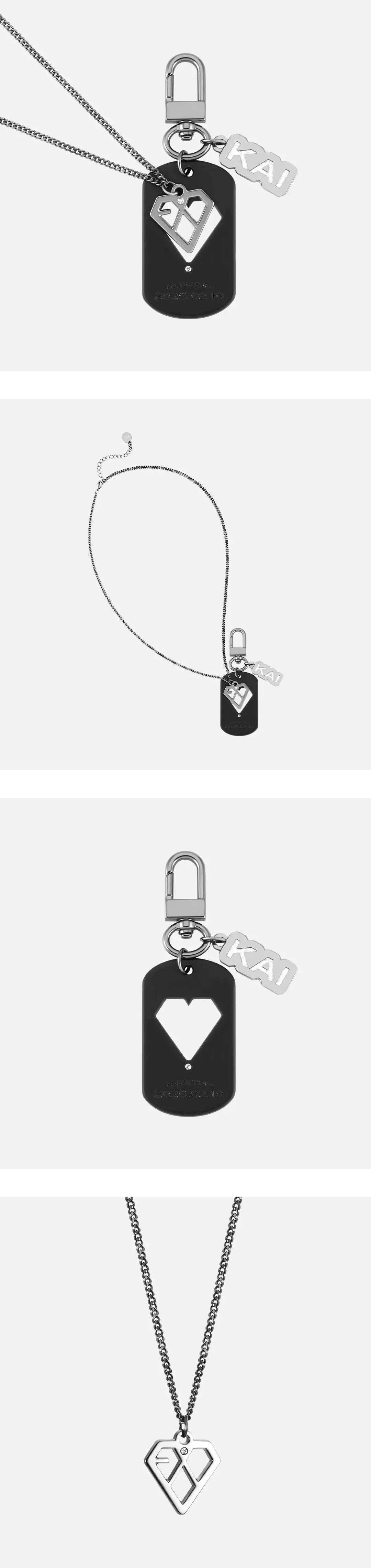 KAI - [Welcome Back Set] Necklace +  Tag Keyring KAEPJJANG SHOP (캡짱 숍)