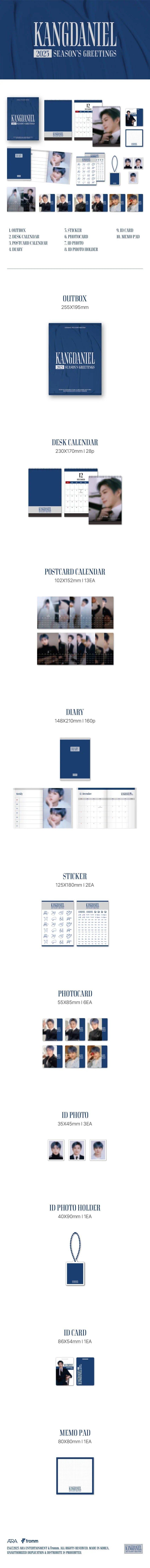 [PRE ORDER] KANG DANIEL  - 2025 SEASON’S GREETINGS