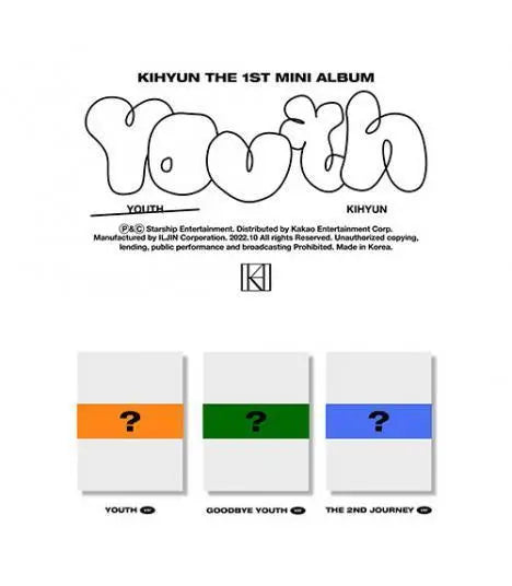 KIHYUN (MONSTA X) - Mini Album Vol.1 [YOUTH] - KAEPJJANG SHOP (캡짱 숍)