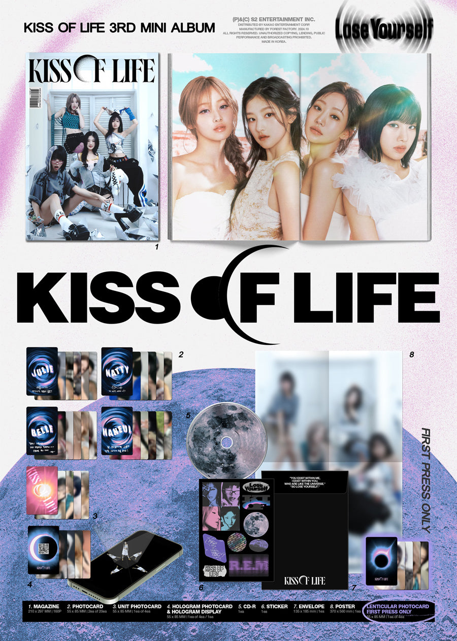 [PRE ORDER] KISS OF LIFE - [LOSE YOURSELF](Magazine Ver.) - KAEPJJANG SHOP (캡짱 숍)