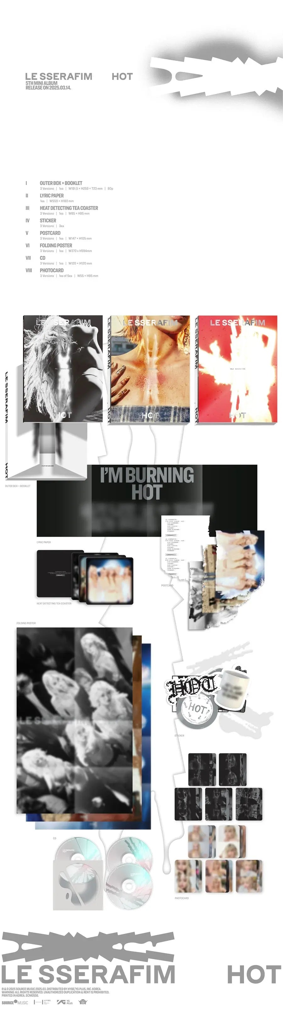LE SSERAFIM - [HOT] P.O.B WEVERSE SHOP KAEPJJANG SHOP (캡짱 숍)