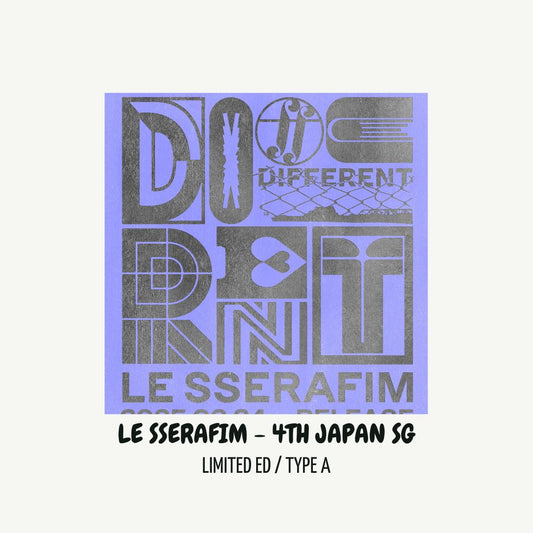 [PRE ORDER] LE SSERAFIM - 4th JAPAN SINGLE [DIFFERENT] (Lmited Edition /  Type A) KAEPJJANG SHOP (캡짱 숍)