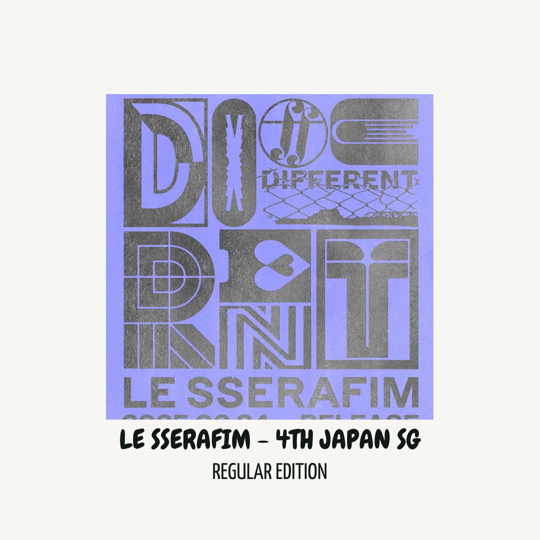 [PRE ORDER] LE SSERAFIM - 4th JAPAN SINGLE [DIFFERENT] (Regular Edition) KAEPJJANG SHOP (캡짱 숍)