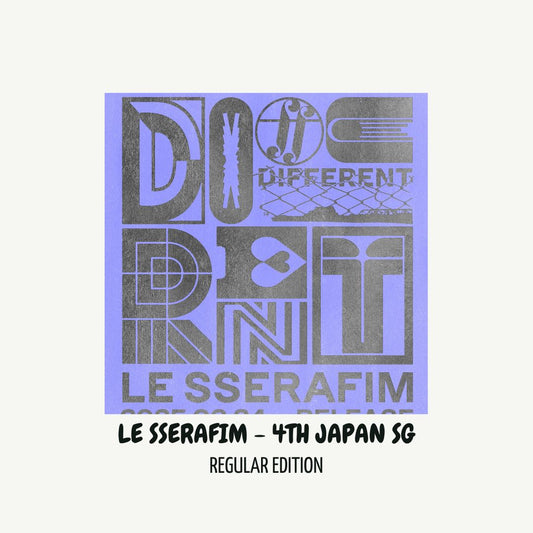 [PRE ORDER] LE SSERAFIM - 4th JAPAN SINGLE [DIFFERENT] (Regular Edition) KAEPJJANG SHOP (캡짱 숍)