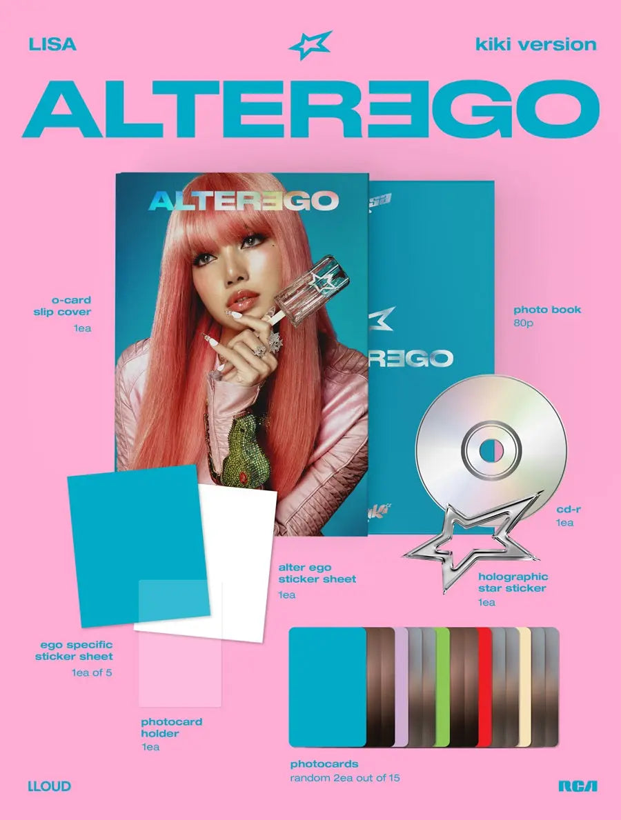 LISA - [ALTER EGO] (Photobook Ver.) ﻿ KAEPJJANG SHOP (캡짱 숍)