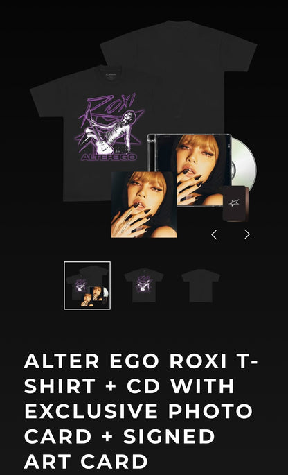 [PRE ORDER] LISA - [ALTER EGO] (ROXI T-Shirt + CD with Exclusive Photo Card + Signed Art Card)