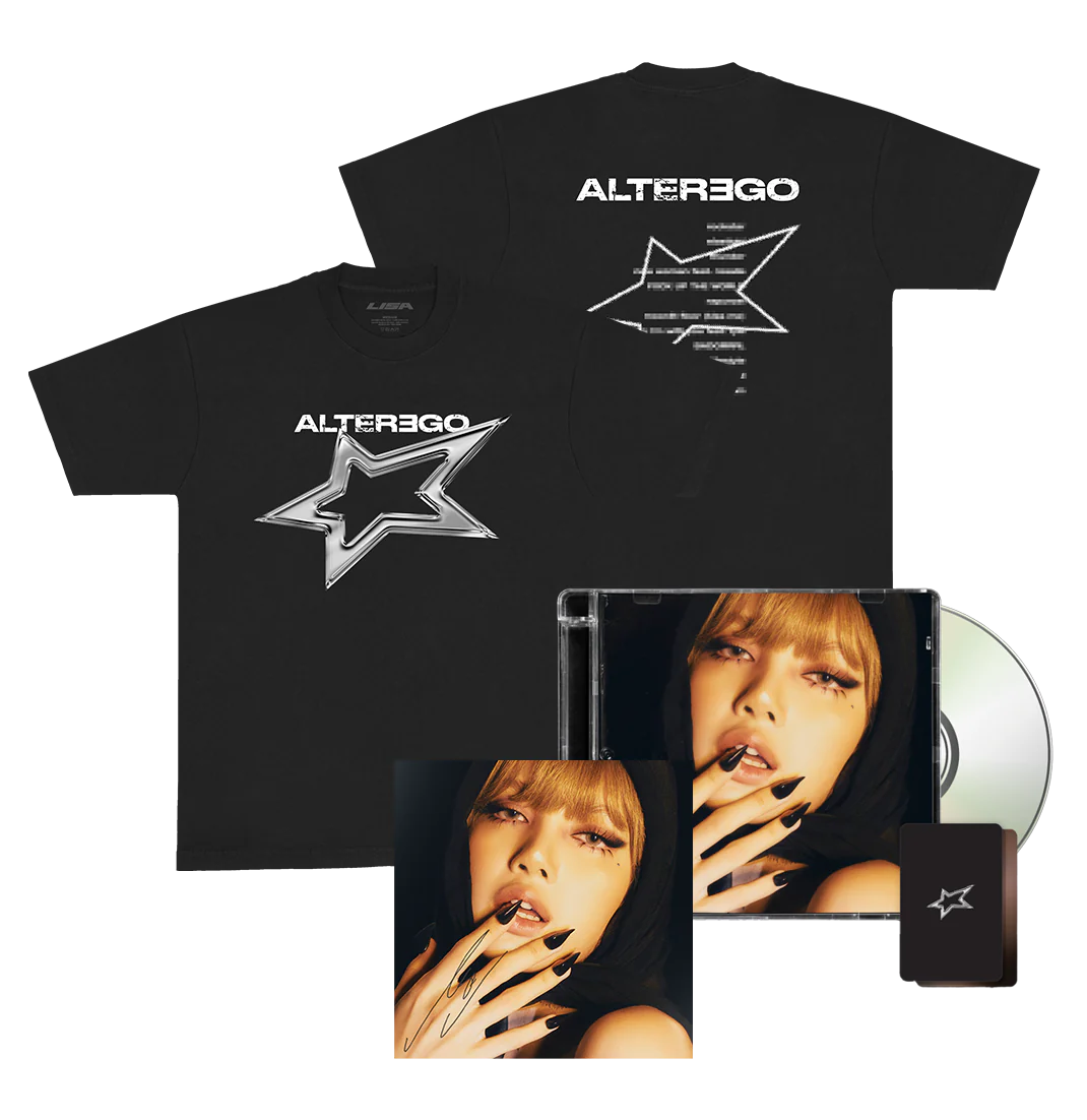 [PRE ORDER] LISA - [ALTER EGO] (Star T-Shirt + CD with Exclusive Photo Card + Signed Art Card)