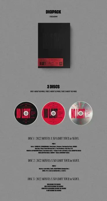 MONSTA X - 2022 MONSTA X [NO LIMIT] TOUR IN SEOUL (DVD) - KAEPJJANG SHOP (캡짱 숍)