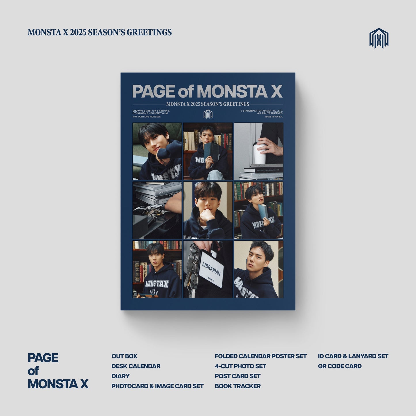 [PRE ORDER] MONSTA X - 2025 SEASON’S GREETINGS [PAGE of MONSTA X]