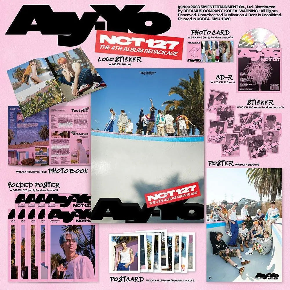 NCT 127 - Album Vol.4 Repackage [AY-YO]. - KAEPJJANG SHOP (캡짱 숍)