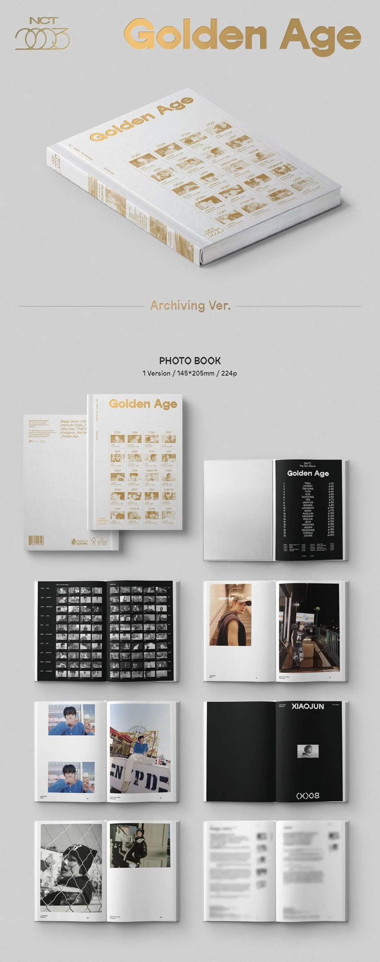 NCT - Album Vol.4 [GOLDEN AGE](Archiving Vers.) - KAEPJJANG SHOP (캡짱 숍)