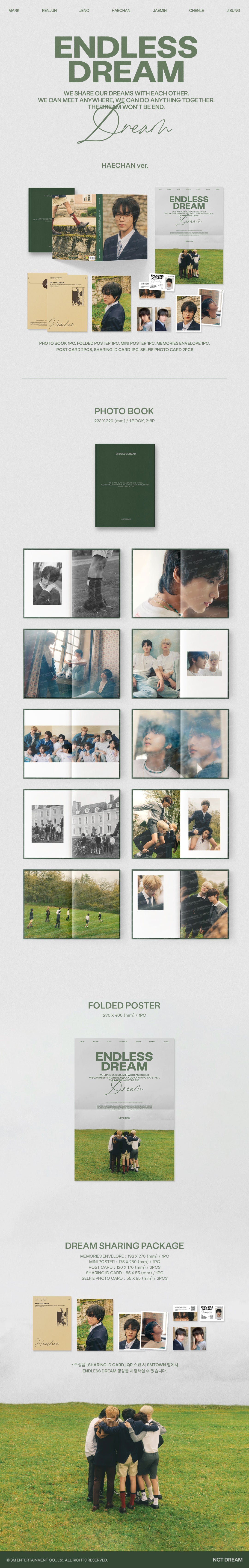 [PRE ORDER] NCT DREAM - [ENDLESS DREAM] Photobook - KAEPJJANG SHOP (캡짱 숍)