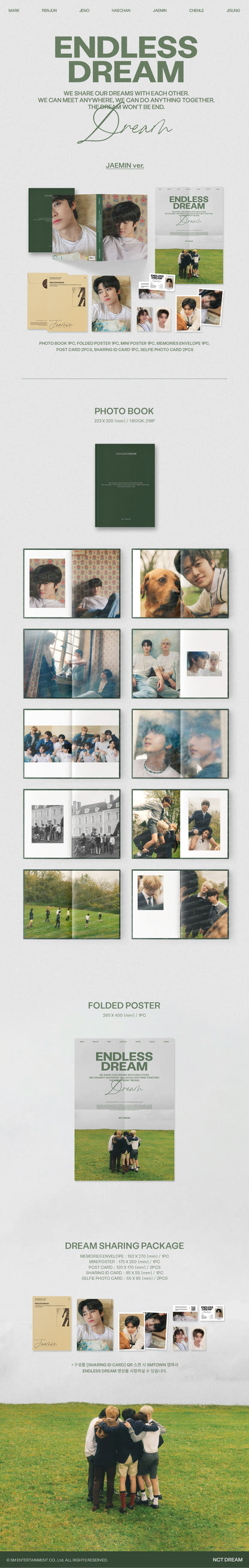 [PRE ORDER] NCT DREAM - [ENDLESS DREAM] Photobook - KAEPJJANG SHOP (캡짱 숍)