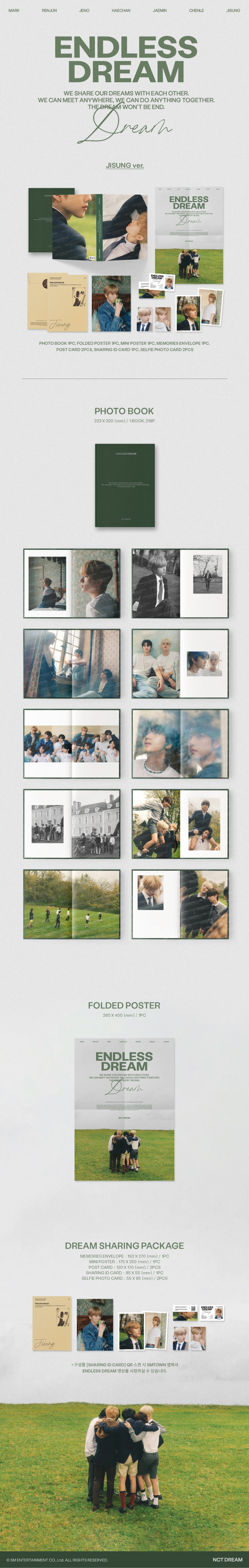 [PRE ORDER] NCT DREAM - [ENDLESS DREAM] Photobook - KAEPJJANG SHOP (캡짱 숍)