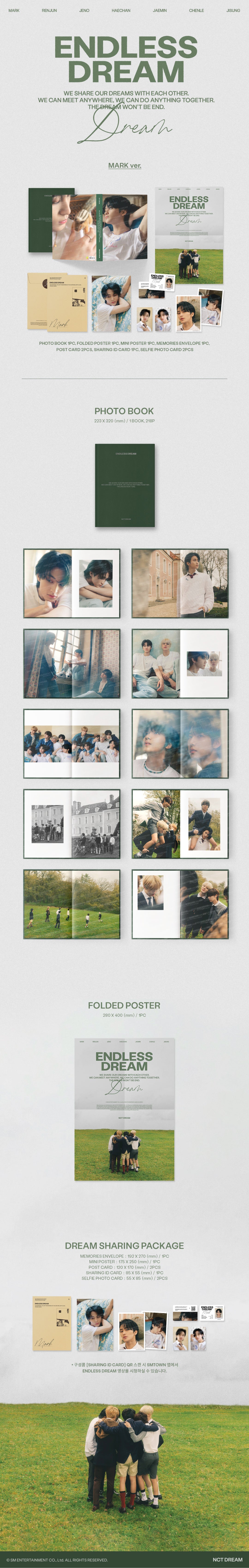 [PRE ORDER] NCT DREAM - [ENDLESS DREAM] Photobook - KAEPJJANG SHOP (캡짱 숍)