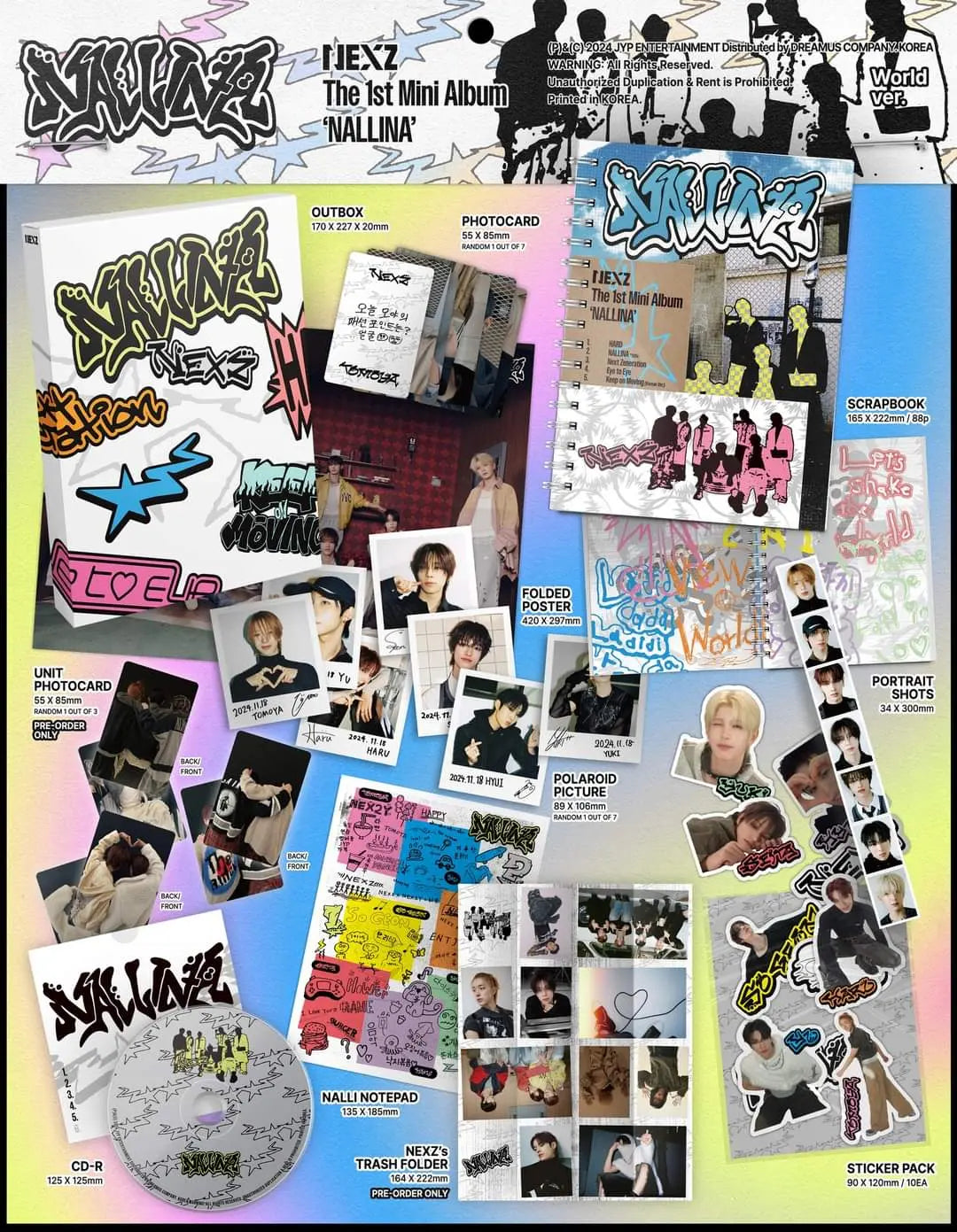 NEXZ - [NALLINA] (WORLD Ver.)﻿ KAEPJJANG SHOP (캡짱 숍)